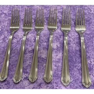 Lenox Archway Dinner Forks Fork 18/10 Stainless Steel Flatware Set Of‎ 6